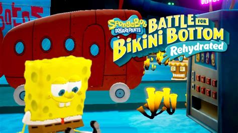 Spongebob Battle For Bikini Bottom Rehydrated 100 Walkthrough Part 8 Rock Bottom Youtube