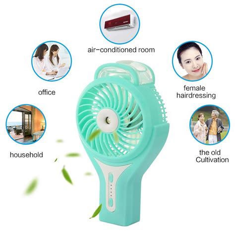 Topwell Handheld Mini Usb Misting Fan Water Spray Fan Rechargeable