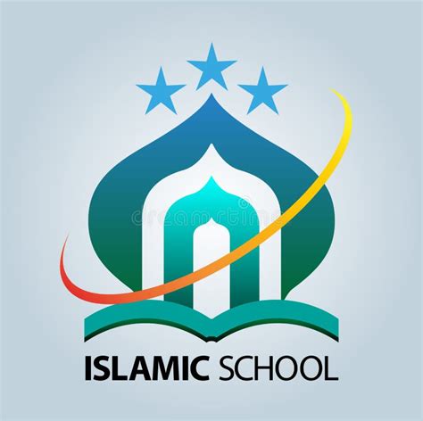 Islamic School Vector Logo Design. Stock Vector - Illustration of ...