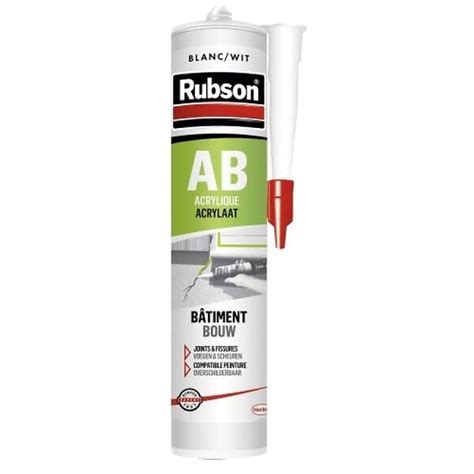 Mastic Acryliques Ab B Timent En Phase Aqueuse Coloris Blanc Carton De