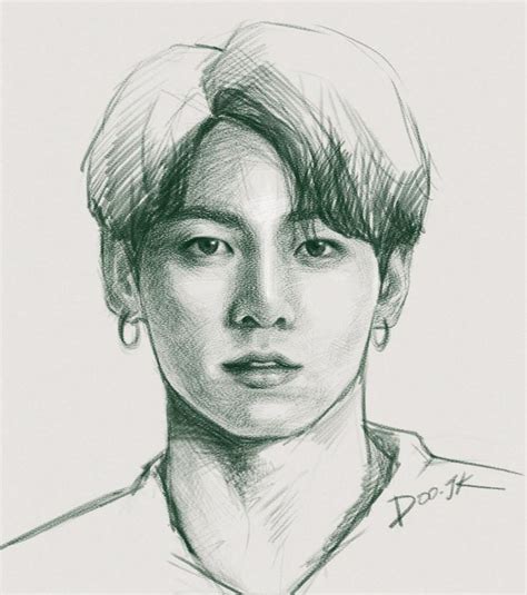 Bts Jungkook Drawing Fanart Sketch Bts Jungkook Bts Drawings Drawings | Images and Photos finder