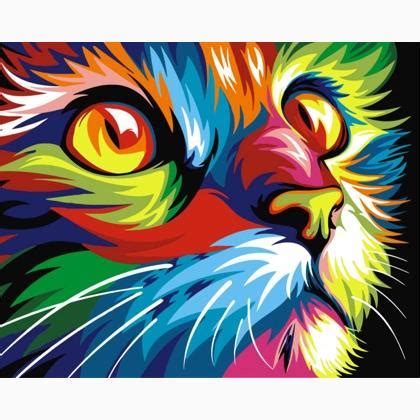 Rainbow Cat Painting at PaintingValley.com | Explore collection of ...