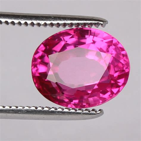 Ct Nat Rlich Saphir Pink Farbe Ceylon Oval Schnitt Zertifiziert