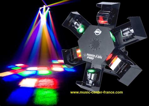 Centre Piste Jeu De Lumière à Led Dmx Light Adj American Dj Nucleus Pro Led Demo Video Démo