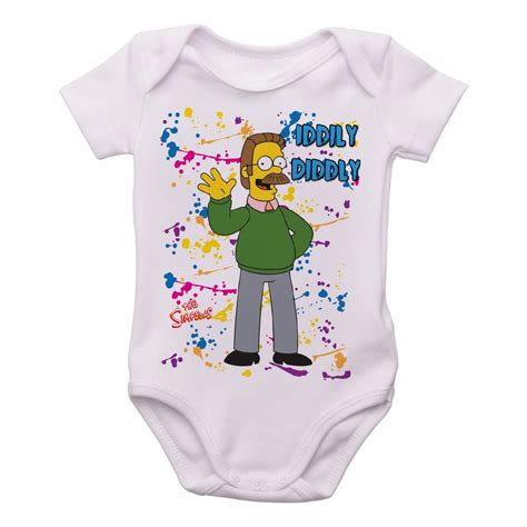 Empório Dutra Roupa Bebê Simpsons Flanders Iddily Diddly