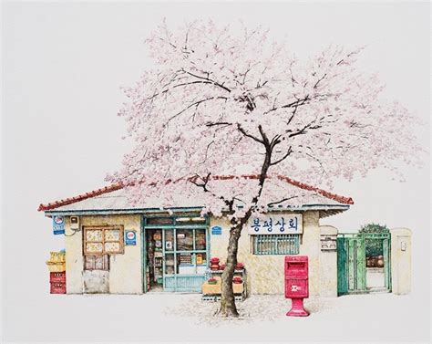 Artist Creates Delicate Drawings Of South Koreas Small Convenience