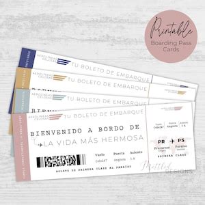 Jw Spanish Best Life Ever Printable Boarding Pass Cards Espa Ol