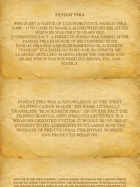 The Legacy of Panday Pira: The First Filipino Cannon Maker and His Contributions to Indigenous ...