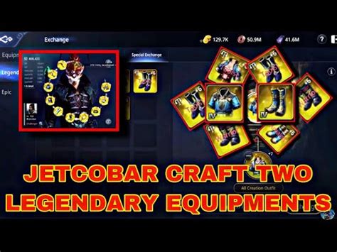 MIR4 JETCOBAR CRAFT TWO TIER 4 LEGENDARY EQUIPMENTS ROAD TO TOP 1