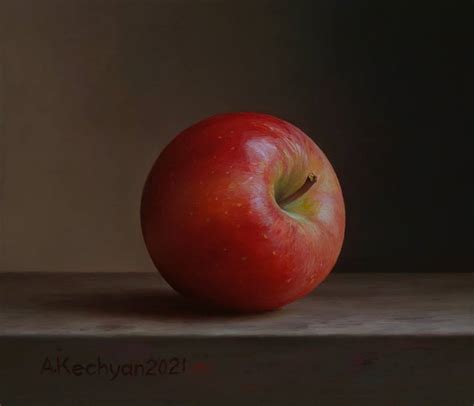 Apple Painting By Albert Kechyan Saatchi Art