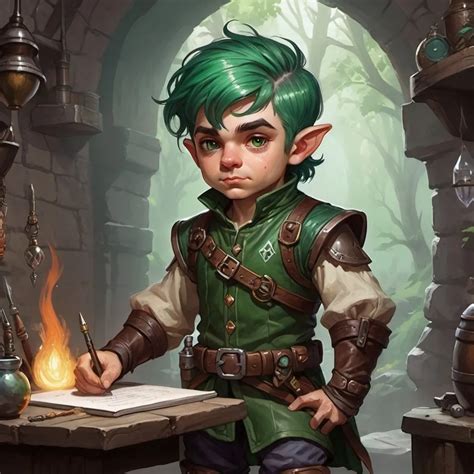 Dungeons And Dragons Fantasy Art Halfling Male Artif