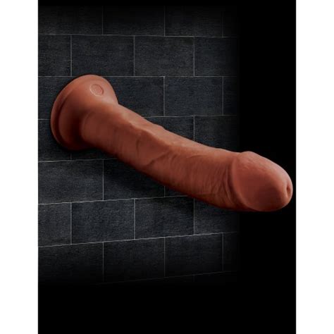 King Cock Plus 8 Triple Density Cock Brown Sex Toy Hotmovies