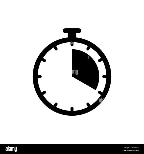 Timer Clock Icon Ui Simple Style Flat Illustration Stock Vector Image