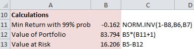 Calculate Value At Risk In Excel