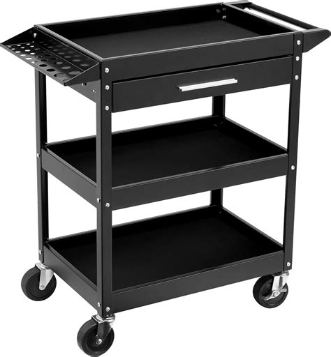 Sapodilla 3 Tier Rolling Tool Cart With Lockable Wheels Utility Tool Organizer With