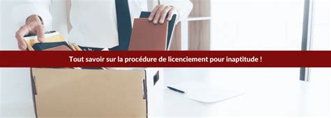 La procédure de licenciement pour inaptitude