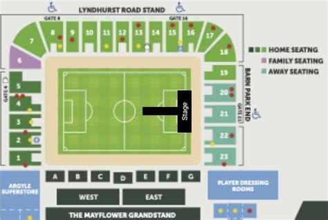 Home Park Seating Map