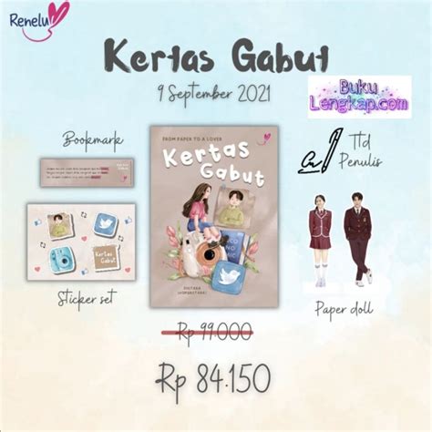 Jual Buku Novel Kertas Gabut Zhitara Original Shopee Indonesia