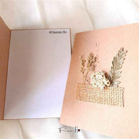 Jual Kartu Ucapan Rustic Greeting Card Rustic Kartu Ucapan Bunga