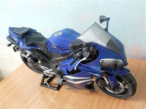 Yamaha Yzf R Us Realistic Papercraft D Paper Model Motorcycle Paper