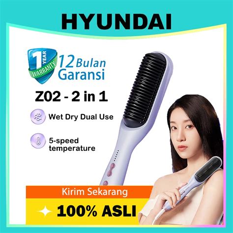 Jual Hyundai Catokan Sisir Pelurus Rambut Alat Catok Rambut Curly