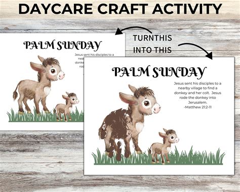 Palm Sunday Handprint Craft, Easter Sunday School Handprint Art for Toddler and Preschool ...