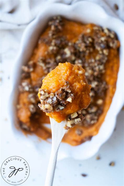 Healthy Sweet Potato Casserole Recipe The Gracious Pantry