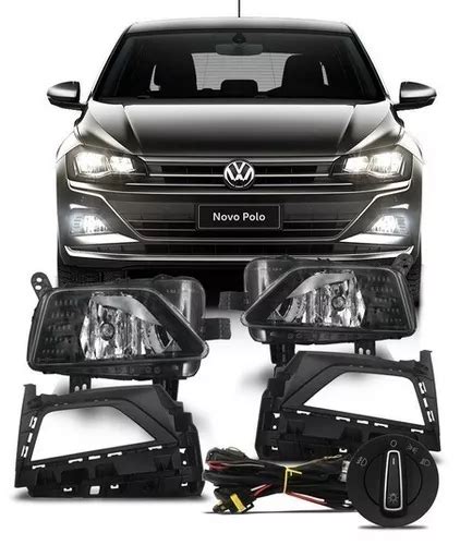 Kit Farol De Neblina Novo Polo Virtus Original Vw 6ea052186