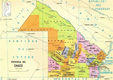 Mapa De La Provincia Del Chaco Ex