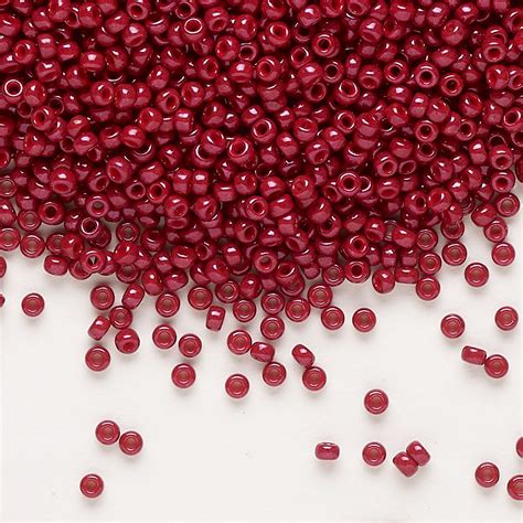 Seed Bead Miyuki Glass Opaque Outside Dyed Maroon Rr1464 11 Rocaille Sold Per 25 Gram