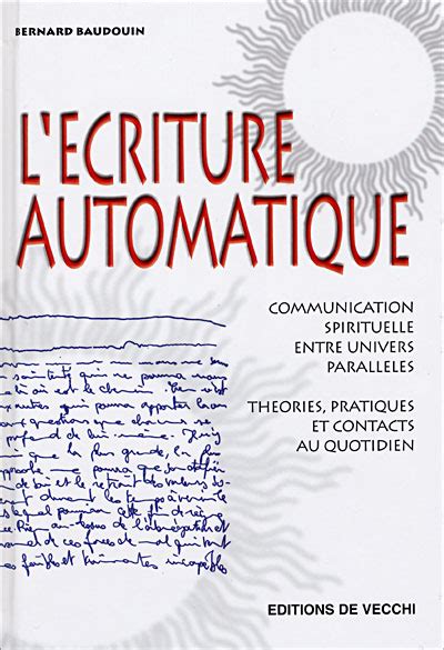 L Criture Automatique Broch Bernard Baudouin Achat Livre Fnac