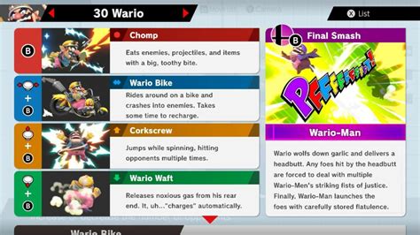 Smash Ultimate Wario Guide Moves Outfits Strengths Weaknesses