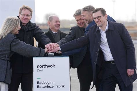 Northvolt Fabrik Heide Scholz Und Habeck Feiern Baustart Und Betonen