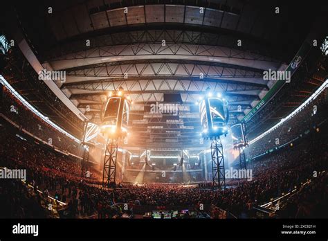 Copenhagen Denmark 14th June 2024 The Parken Stadium Seen At Live
