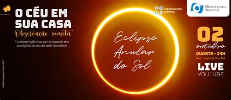 O Céu em sua Casa observação remota exibe Eclipse Anular do Sol