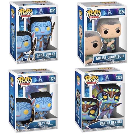 Funko Pop Movies Avatar Bundle Lot Jake Sully Neytiri Quaritch Battle Neytiri Ebay