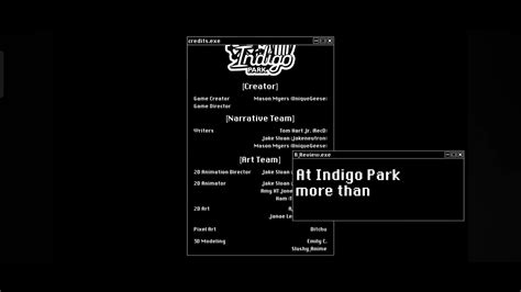 Indigo Park Chapter 1 Credits Song Youtube