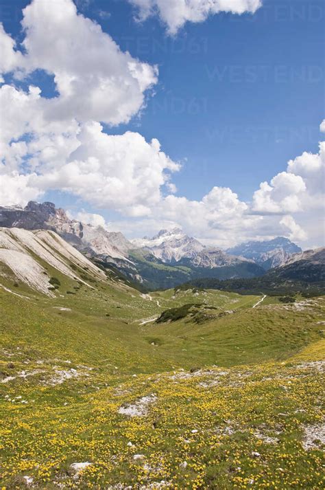 Italy South Tyrol Dolomites Fanes Sennes Prags Nature Park At The