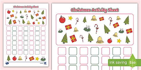 Christmas Activity Sheet Twinkl