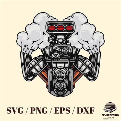 V8 Car Engine Svg Sticker Car Lover T Vinyl Decal For Laptop Car Window Etc Etsy