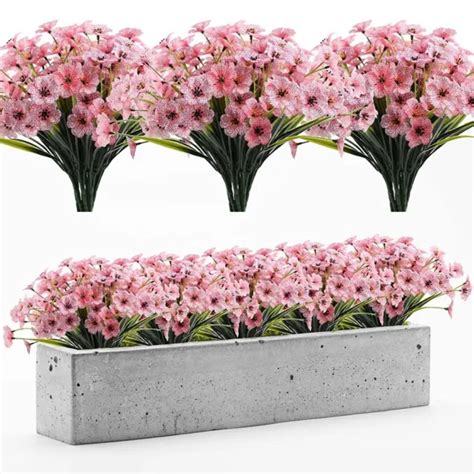 EXT RIEUR PLASTIQUE PLANTES Jardin Porche Decor Artificial Flowers Fake