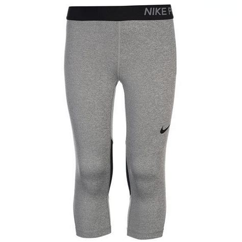 Nike Pro Grey Capri Leggings Girls