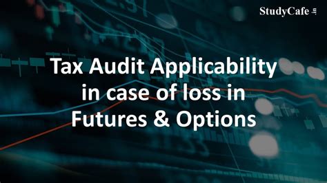 Tax Audit Applicability In Case Of Loss In Futures Options