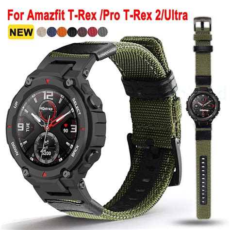 Pulseira De Rel Gio De Nylon Para Huami Amazfit T Rex Ultra Acess