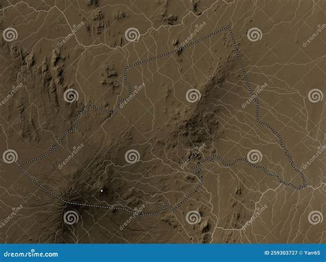 Meru Kenya Sepia No Legend Stock Illustration Illustration Of