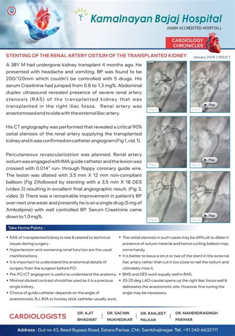 Cardiology Chronicles January 8 2024 Issue 1 Kamalnayan Bajaj