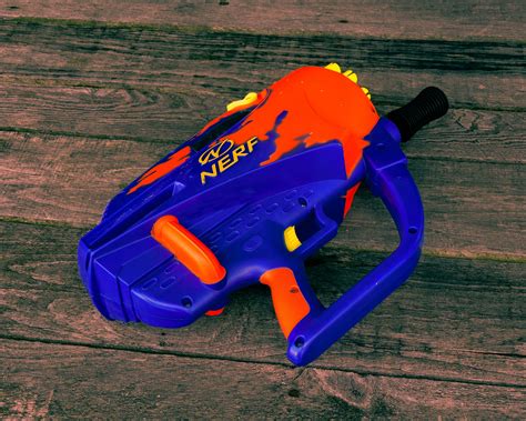 Vintage Nerf Gun Airjet Power 1999 Hasbro 20 Round Single Shot