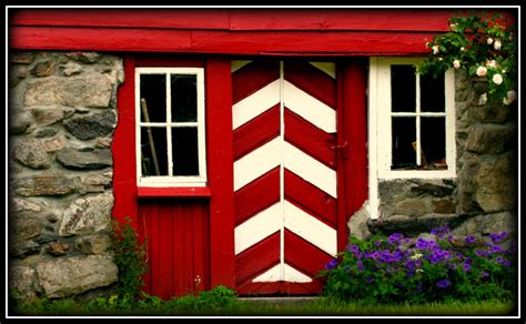 Fondos De Pantalla Rojo Casa Ventana Pared Anexo Puerta