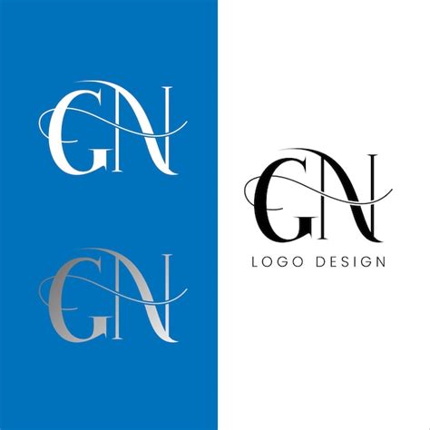 Premium Vector Gn Initial Letter Logo Design