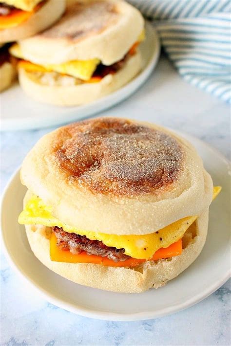 Freezer Breakfast Sandwiches Filling And Delicious Sandwiches With